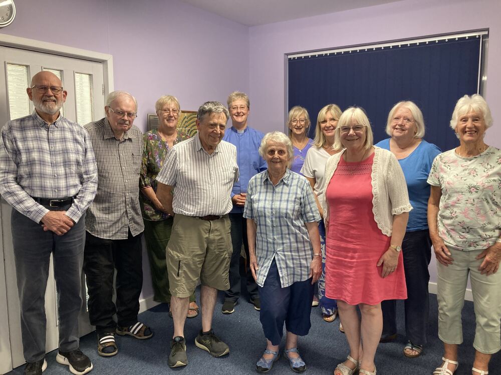 Most of the Trustee Elders with our Minister, Rev. Naomi Young-Rodas (centre)
